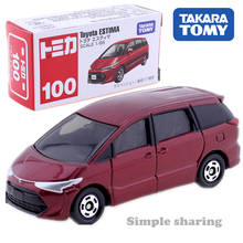 Takara Tomy Tomica No.100 Toyota Estima Domeka Business MPV Vehicle 1/65 Alloy Car Model Male Toy Collection New 2024 - buy cheap