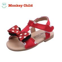 Classic children's cartoon Mn bow non-slip soft bottom princess beach shoes girl sandals summer new baby sandals 2024 - buy cheap