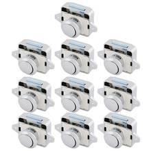 10Pcs Zinc Alloy Push Button Drawer Catch Lock Keyless Door Cupboard Latch Knob for Cabinet/RV/Boat 2024 - buy cheap