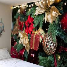 Tapestry Christmas  Wall Hanging Christmas Tree Home Deco Christmas Gift  Print Tapestries Large Size Free Shipping Tapestries 2024 - buy cheap