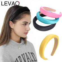 LEVAO Milk Silk Sponge Medium Thick padded Headband Hair Ornaments Bezel Turban Girls Headwear Women Hairband Hair Accessories 2024 - buy cheap