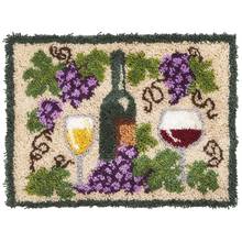 Latch Hook Kits Cat with Pre-Printed Pattern for Adults and Kids Wine Picture Home Decoration Tapestry Rug 2024 - buy cheap