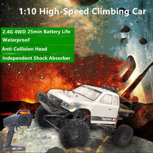 Electric High-Speed RC Off-Road Climbing Car 1:10 4WD 2.4G 25mins Waterproof Anti-Collision Independent Shock Absorber RC Car 2024 - buy cheap
