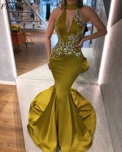 Turkish Couture Arabic Prom Dresses 2020 Long Mermaid Vestido De Festa Appliques Evening Dresses Woman Party Night Robe платье 2024 - buy cheap