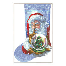 Santa Claus Christmas Patterns Cross Stitch Kits Blank Canvas Embroidery Needlework Sets 11CT 14CT DIY Crafts Home Decorations 2024 - buy cheap