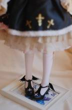 Zapatos de tacón alto con alas para muñeca YOSD, 1/6 unidades, 1/6, accesorios blancos y negros 2024 - compra barato