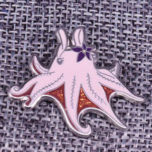 Cuttlefish Ocean Fish enamel pin cute squid brooch Denim backpack badge 2024 - buy cheap