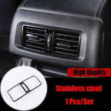 Stainless steel For Nissan Navara 2017 2018 2019 2020 accessories Car Back Rear Air Condition outlet Vent frame Cover Trim 1pcs 2024 - buy cheap