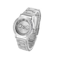 DQG-Reloj de cuarzo informal para Mujer, pulsera de cristal de acero inoxidable a la moda, marca de lujo, nuevo 2024 - compra barato