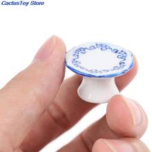 1:12 Dollhouse Miniature Porcelain Fruit Plate Dolls Kitchen Accessories For Dollhouse Decals Simulation Furniture Toys 2024 - buy cheap