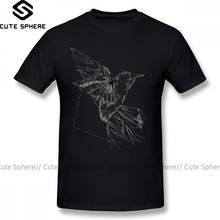 Tattoo T Shirt Hummingbird Tattoo Tattoo T-Shirt Basic Short Sleeves Tee Shirt Plus size  Male 100 Percent Cotton Awesome Tshirt 2024 - buy cheap