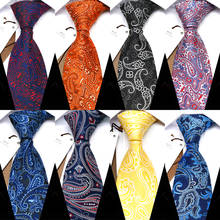 YISHLINE, corbata clásica de 8CM Para Hombre, corbata de negocios a la moda de Cachemira, Corbatas casuales Para Hombre, Corbatas de fiesta de boda Para Hombre, accesorios 2024 - compra barato