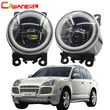 Cawanerl-bombilla LED H11 para coche Porsche Cayenne, luz antiniebla de 12V, con ojo de pez DRL, 4000LM, para modelo 955, 2002-2015 2024 - compra barato