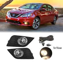 fog lights headlight for Nissan Sentra Sylphy 2016-2019 led fog light foglights fog lamp cover Grill bezel wires Harness Switch 2024 - buy cheap