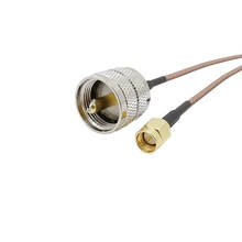 SMA Male to UHF PL-259 Male RF Connector RG316D Extension Cord Double Shield Silver Low Loss Coaxial Coax Cable Assembly 10-50CM 2024 - buy cheap