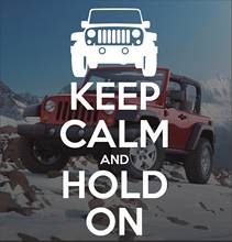 For Keep Calm Hold On Funny Vinyl Sticker Decal 4X4 Off Road Mud for Compass Rebel CJ Car Styling 2024 - buy cheap