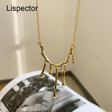 Lispector-Colgante de Plata de Ley 925 con cera Irregular, collar de Magma, joyería llamativa 2024 - compra barato