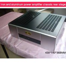 Hierro-aluminio chasis amplificador de potencia DIY Post-etapa caso amplificador de Audio Shell Caja De Alimentación caja transformadora 430*368 140 MM 2024 - compra barato