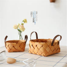 Fruit Basket Rattan Woven Storage Basket Woven Basket Storage Basket Bread Basket Desktop Snack Basket 2024 - buy cheap