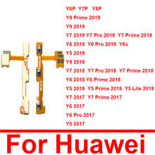 Volumen y Cable flexible de alimentación para Huawei Y5 Y6 Y7 Y9 Prime LIte Pro 2017 2018 2019 interruptor lateral Flex Ribbon piezas de repuesto 2024 - compra barato