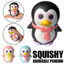 Squishy Adorable Slow Rising Cute Squeeze Penguin Scented Stress Relief Toy Squishy Squish Decompression Animals Toys For Kid 2024 - buy cheap