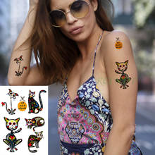 Waterproof Temporary Tattoo Sticker Cat Dog skull head fake tatto flash tatoo tatouage temporaire hand foot for women girl men 2024 - buy cheap