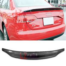 for Audi A4 B8.5 S4 4Door 2013~2016 2 orders Carbon Fiber Rear Roof Spoiler Wing Trunk Lip Boot Cover Car Styling 2024 - buy cheap