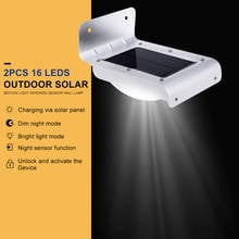 2PCS 16 LEDs Outdoor Solar Motion Light Energy Saving Infrared Sensor Wall Solar Lamps For Garden Outdoor Yard Step Stair Use 2024 - buy cheap