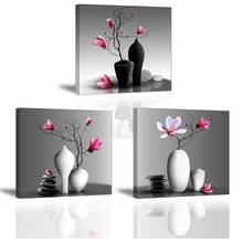 diy 5d full square round diamond painting 3 Piece Orchid Still Life Pink Magnolia Kitchen decoration,diamond embroidery FS6696 2024 - buy cheap