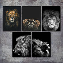 Wild Animal Lion Poster Art Print Wall Pictures Nordic Black and White Canvas Painting Living Room Minimalism Pop Art Home Decor 2024 - buy cheap