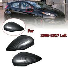 Накладка на боковое зеркало из углеродного волокна, накладки на боковое зеркало заднего вида для Ford Fiesta Mk7 2008 2009 2010 2011 2012 2013-2017 2024 - купить недорого
