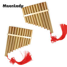 Китайский традиционный музыкальный инструмент 10 труб флейта Пана C Ключ высокого качества Pan трубы Деревянный духовой инструмент бамбуковая флейта Пана 2024 - купить недорого