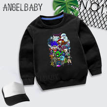 Sudadera con capucha de dibujos animados para niños y niñas, ropa con Logo de la Escuela antigua, de algodón, KYT5224, otoño 2024 - compra barato