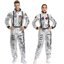 Umorden Fantasia Couple Cosmonaut Astronaut Costumes Cosplay Space Suit for Women Men Halloween Purim Carnival Party Fancy Dress 2024 - buy cheap