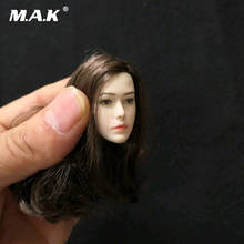 Asian girl brown black Red Hair1/6 elf Young Girl Head Sculpt Pale Female Head Carving F 12'' TBL Figure 2024 - buy cheap