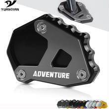 Para bmw r1250 gs aventura 2018-2020 kickstand ampliador suporte lateral almofada extensão placa de apoio r1200 gs aventura lc 2013-2020 2024 - compre barato