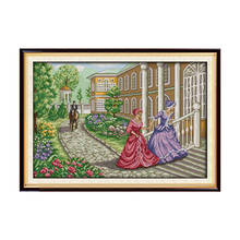 Joy Sunday Go Home Patterns Cross Stitch Kits Printed Fabric 14CT 11CT Counted Canvas Handmade Embroidery Thread Kits Needlework 2024 - buy cheap