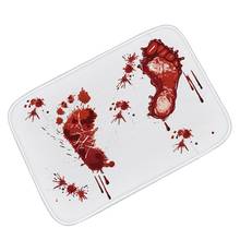 British Blood Footprint Doormat Bath Mat Rug Floor Water Non-slip Absorption Carpet high quality Bathroom Bath Kitchen Rugs 2024 - buy cheap