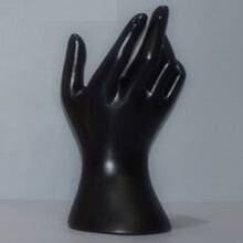 Maniquí de mano derecha negra para entrenamiento de uñas, modelo de mano falsa, anillo de reloj, pulsera con puntas, soporte de exhibición para mujer 2024 - compra barato
