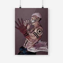 Pintura de lona do anime julongsu kaisen sukuna, quadros de arte de decoração para parede, quarto, sala de estar, decoração 2024 - compre barato