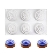6 Holes Ripple Molds Truffle Chocolates Silicone Mold For Baking  Cake Decorating Tools Mousse Dessert Ice Cream Mould 2024 - buy cheap