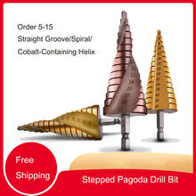 Pagoda Bit Multi-function Hole Opener Universal Drilling Stainless Steel Step Drill Hemp Bit Steel Plate Perforator 2024 - buy cheap