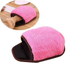 #20 USB Heated Mouse Pad Mouse Hand Warmer with Wristguard Warm Winter Pink Wristguard Warm Winter Mouse Mat USB Port 2024 - buy cheap