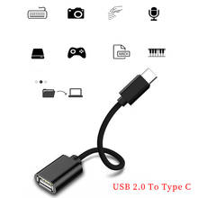 Type C OTG Adapter Cable For Samsung S10 Xiaomi mi 10 pro Android MacBook Type C USB 2.0 Male To OTG Type-A Female Data Transmit 2024 - buy cheap