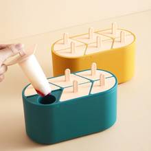 6 Cells Home Kitchen Plastic Geometric Handle DIY Ice Cream Maker Mold for Kitchen Dining Bar Tools Accessories equipment 2024 - buy cheap