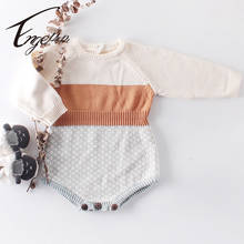 Engepapa Retro Knitting Long Sleeve Clothes Spring Autumn Toddler Baby Girl Knitting Romper Newborn Baby Girls Jumpsuit 2024 - buy cheap