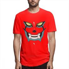 Camiseta de Tengen Toppa Gurren Lagann para hombre, camisa Punk Rock de dibujos animados, 100% algodón, talla grande, novedad 2024 - compra barato