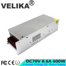 Fuente de alimentación de salida única DC70V 8,6a 600W, interruptor de fuente de alimentación DC 70V para máquina de equipo Industrial CNC, Motor paso a paso de impresora 2024 - compra barato