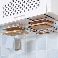 Non-perforated Cutting Board Towel Holder Rack Cabinet Storage Rack Kitchen Wash Cloth Hook Board Hanger Organizer Shelf Hook 2024 - buy cheap