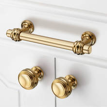 American PVD Zinc Alloy  Drawer Handles Dresser Knobs Kitchen Cabinet Handles 2024 - buy cheap